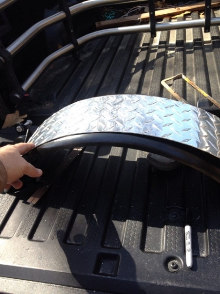 Diamond plate fender covers