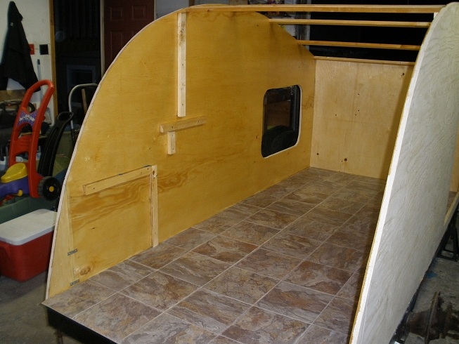 varathaning the interior before installing the galley