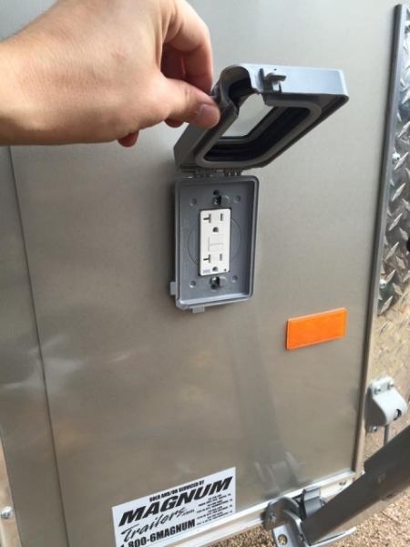 Exterior outlet open