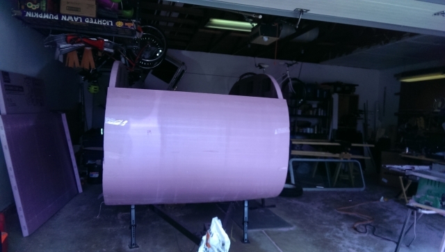 Tacked in place with tape
