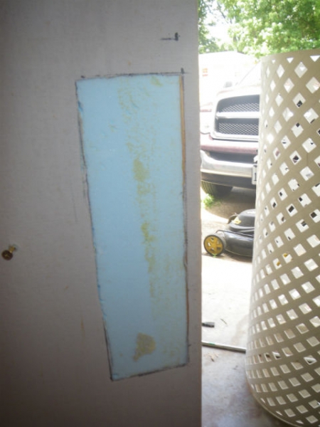 Block area foam removed