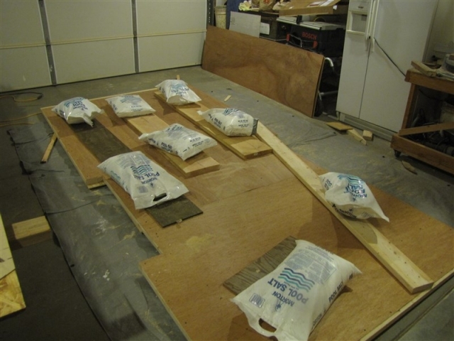 Gluing luan to bottom of TD floor
