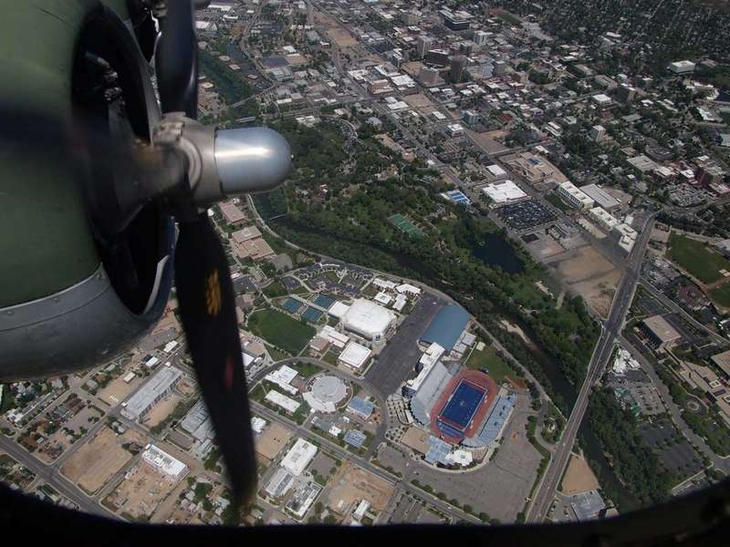 Liberty Bell Over Boise State Stadium...