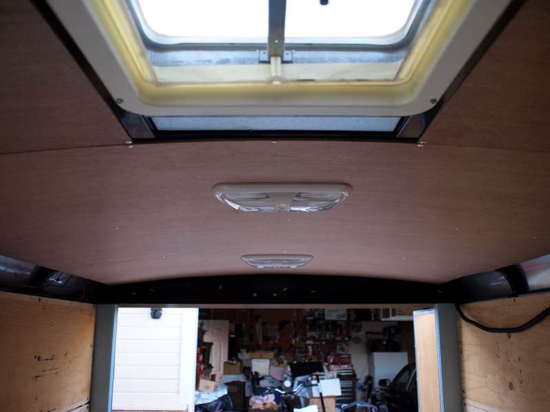 Forward Looking Aft at Ceiling Installation