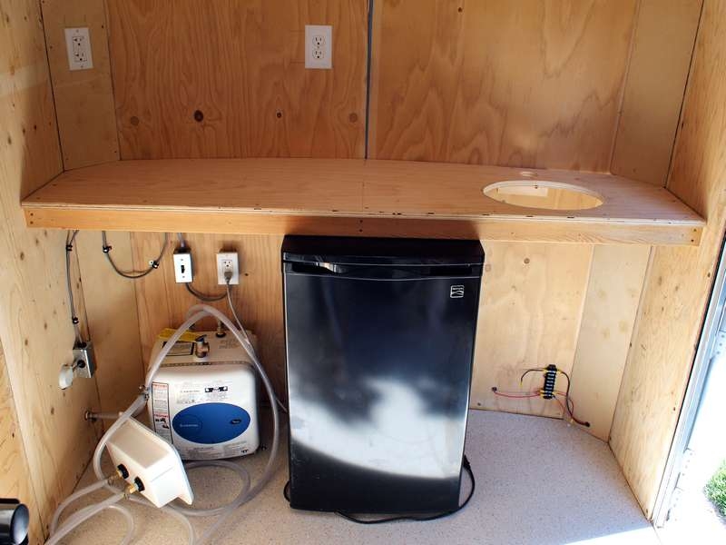 Galley Countertop Cleared and Cleaned