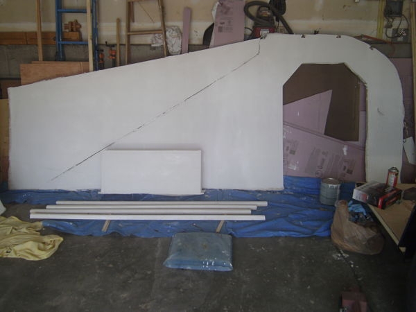 62.left wall primed with wire chase