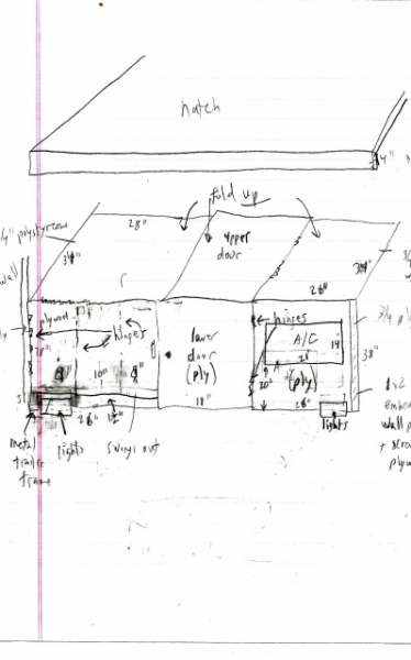 plan 5. rear wall option