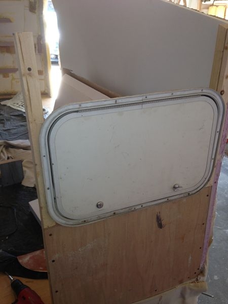 93.right rear wall with cargo door dry-fitted