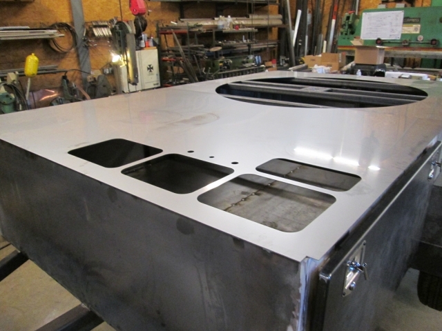 Stainless Deck Laser Cut Sink Holes