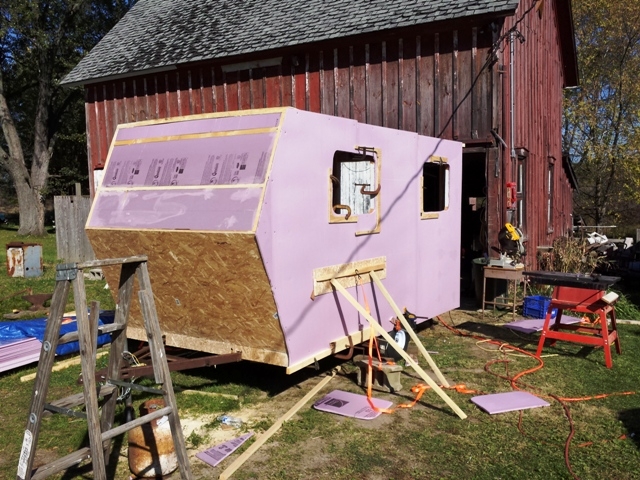 Foam over wood frames
