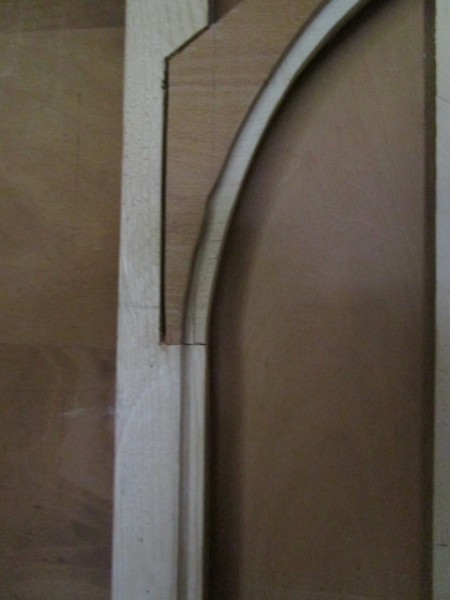 door frame, top rear