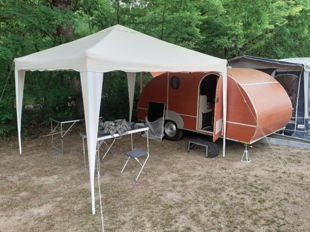 camping mit Gazebo