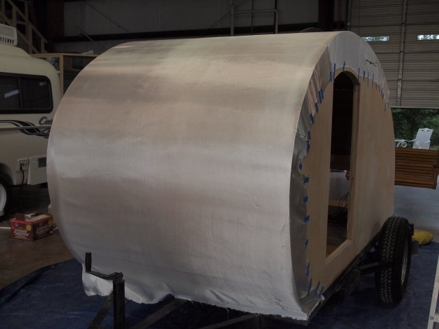 Fiberglass Cloth applied