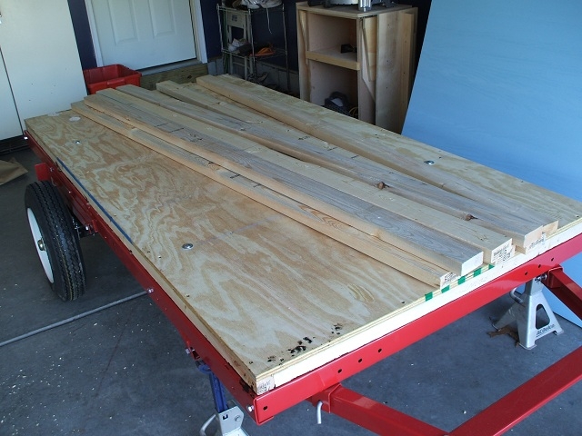 Floor attached to trailer