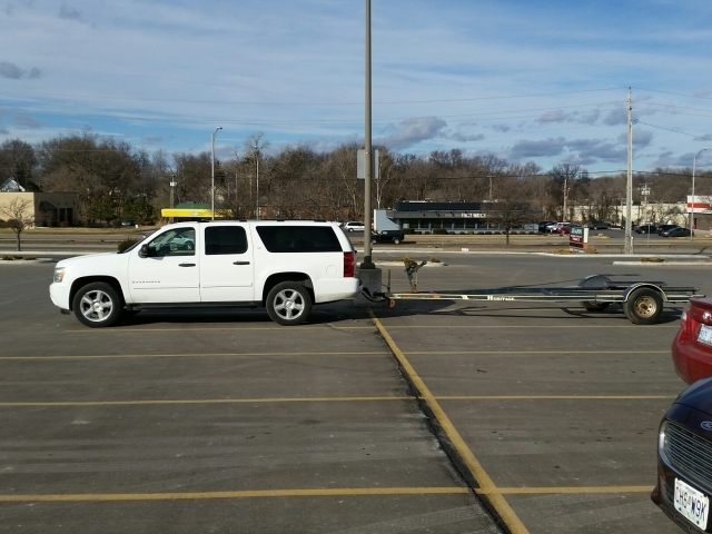 We bought a boat trailer 1