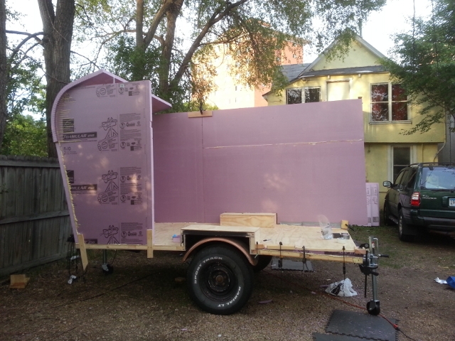 First wall up, shim for wall 2.