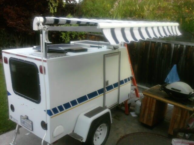 trailer canopy open