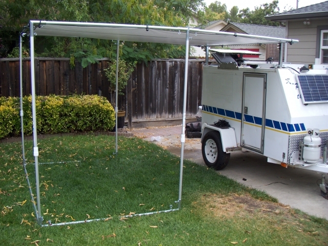 trailer canopy frame]