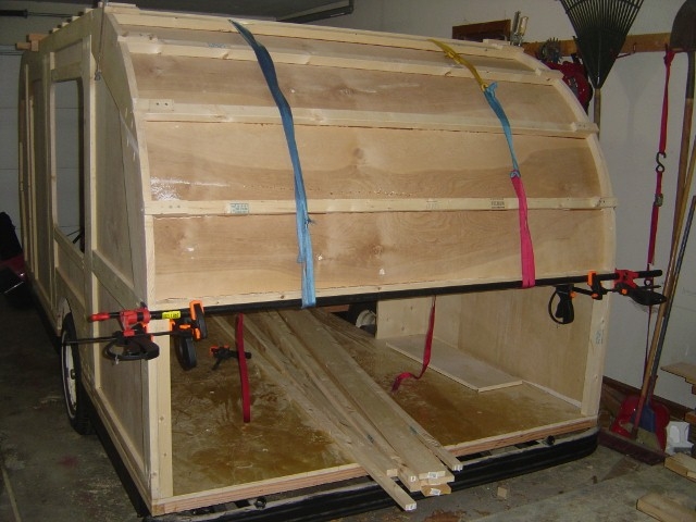 Rear Section Clamped  and Strapped