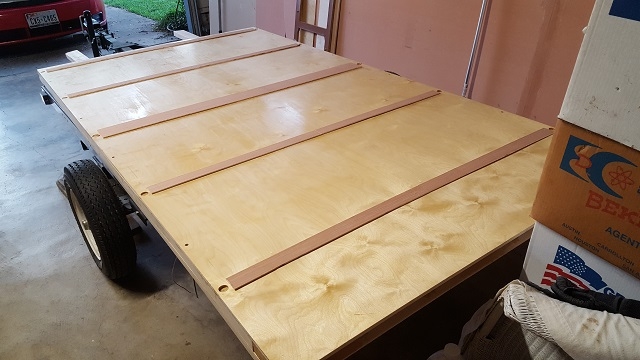 Leveling Strips Between Floor and Trailer Frame