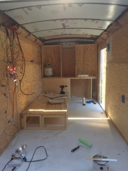 Roof insulation & front cabinets