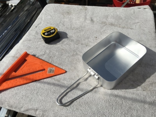 corners made from frying pans