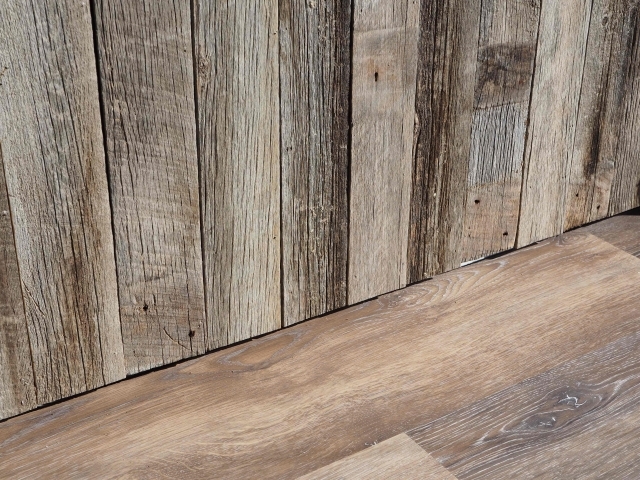 barnwood and floor