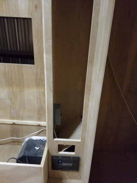 Unfinished closet