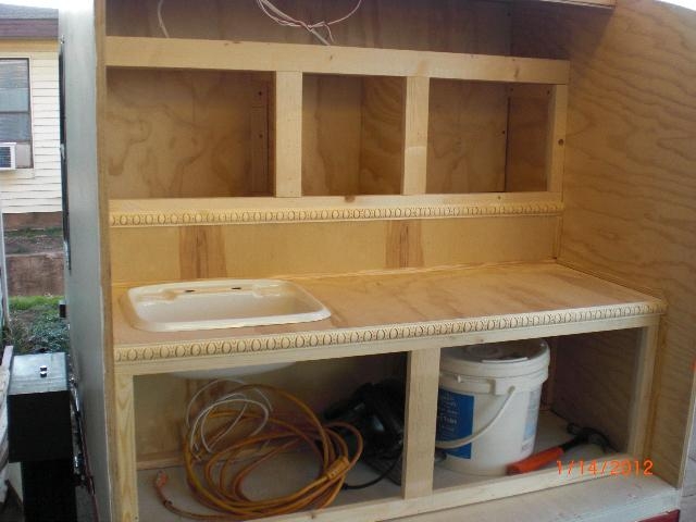 Cabinet Work on Galley