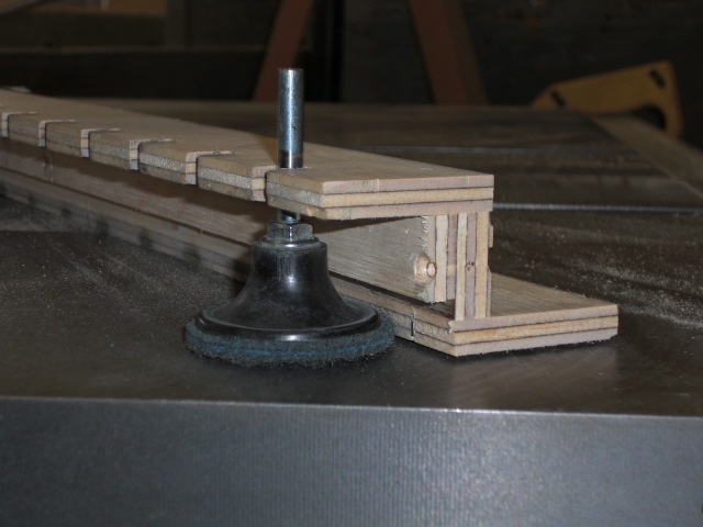 jig with polishing disc