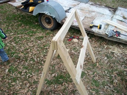 folding sawhorse