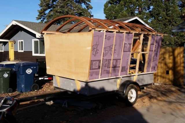 Roof beams dry fitted