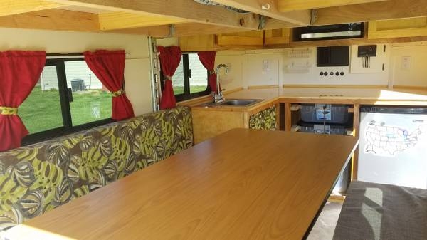 View of dinette and kitchen
