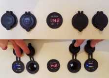 Voltmeter 2 usb 2 12v ports