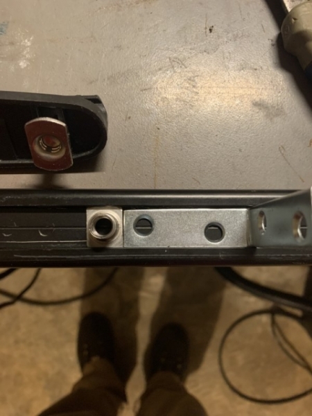 5 use Lbracket to hold nut