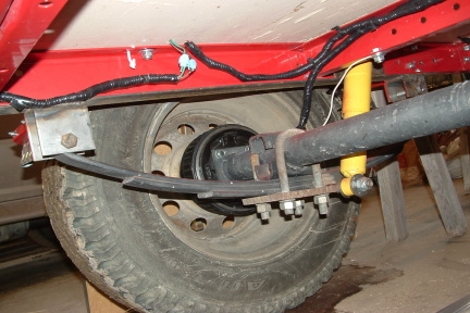 suspencion under harborfreight trailer frame tear