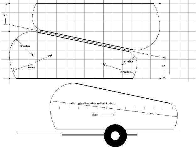 drawing of trailer