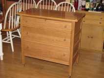 finished dresser