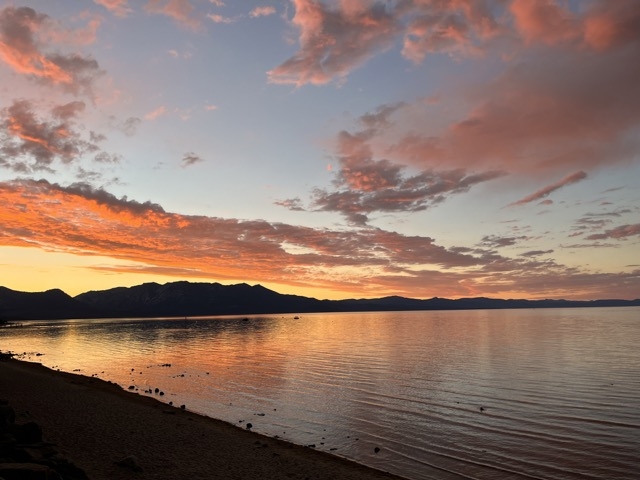 Sunset over Lake Tahoe