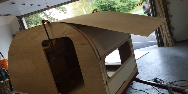 test clamping of roof