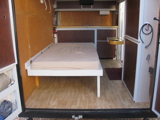 Inside bed down