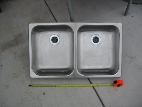 SINK FROM OLD TT TO PUT IN FUTURE COUNTER UP FRONT