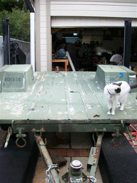 Trailer Bed before cutting fenders