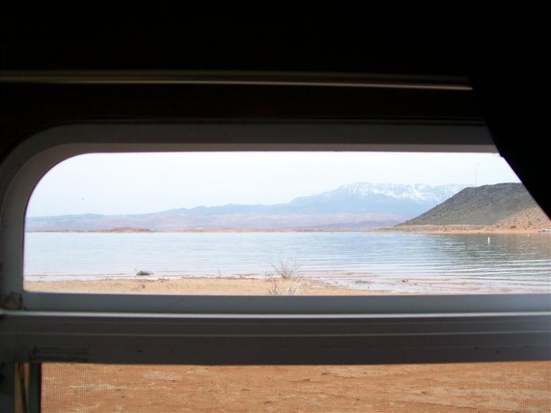 View from camp spot in Sand Hollow