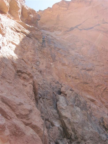 190ft Repel in Death Valley