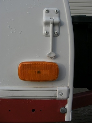door latch closeup