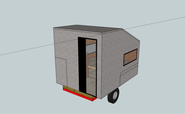 Bunker 6x8 Pop Top Reversed Hard Walled 2