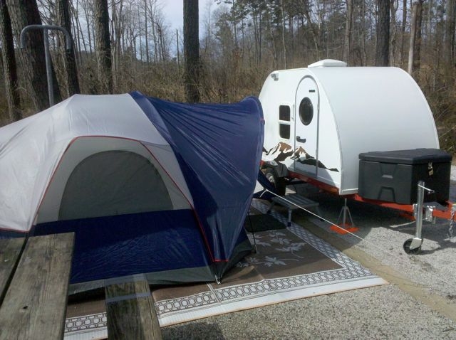 Small tent for pups and extra stuff