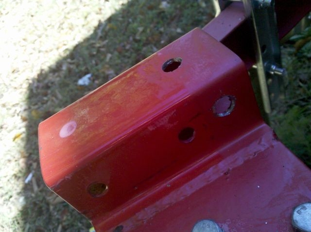 Drilled new holes