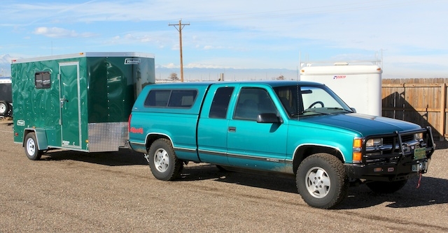 1996 Chevy Silverado 6X12 Haulmark Trailer